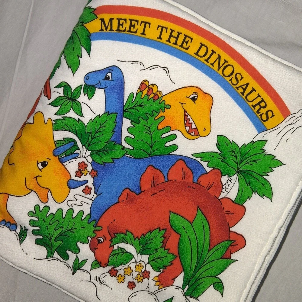Meet the Dinosaurs Fabric Book Soft Play Educational Baby Toddler Learn ABC